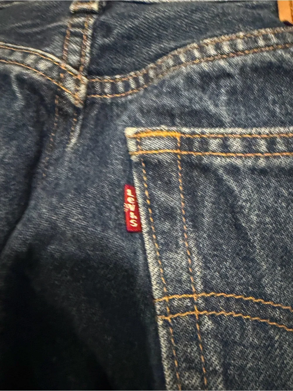 Vintage Levi’s 501 Button Fly Jeans Black Batwing 33x33 actual 32x30